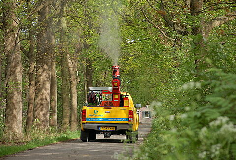Lo specialista degli alberi Wolterinck: Controllo del bruco della processionaria della quercia con l'Entonem