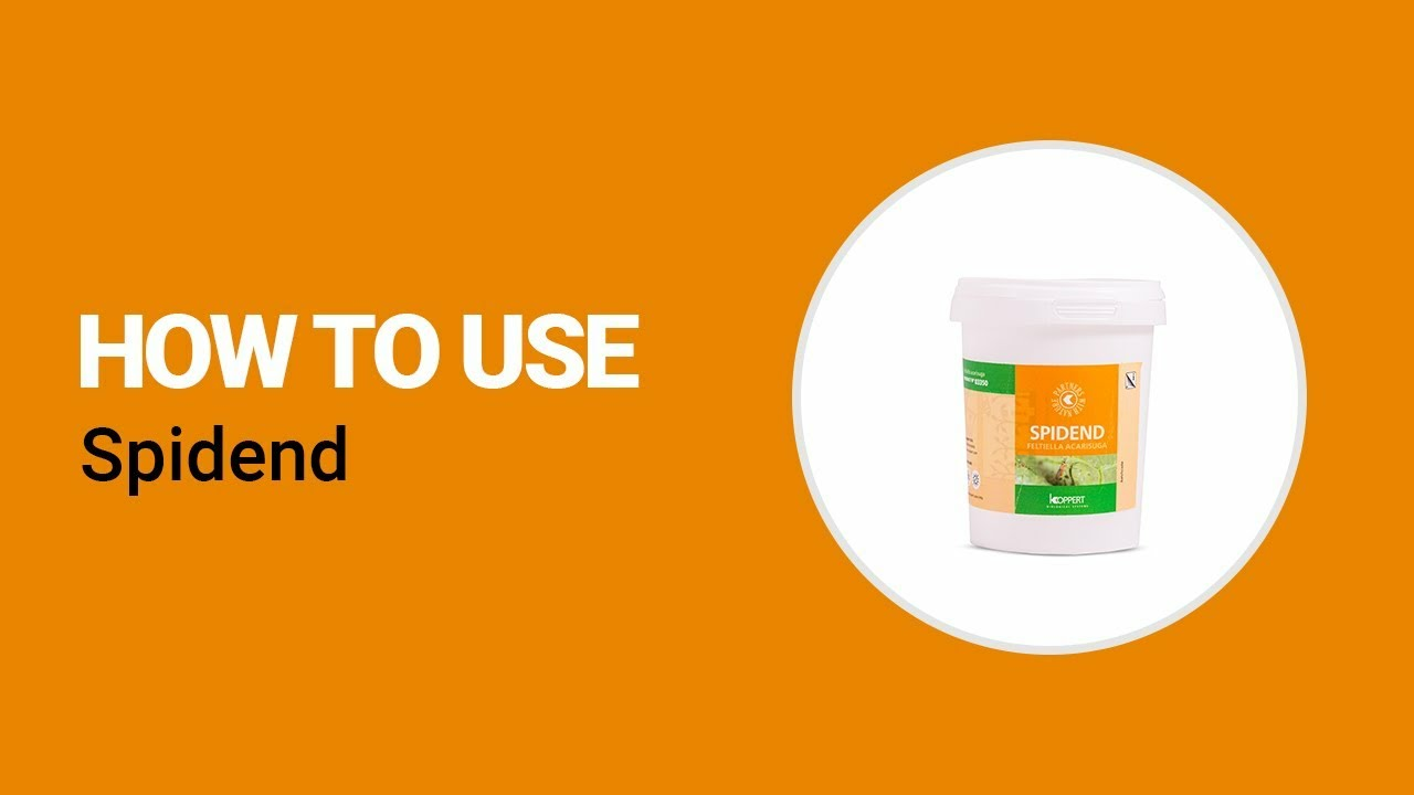 How to use Spidend from Koppert