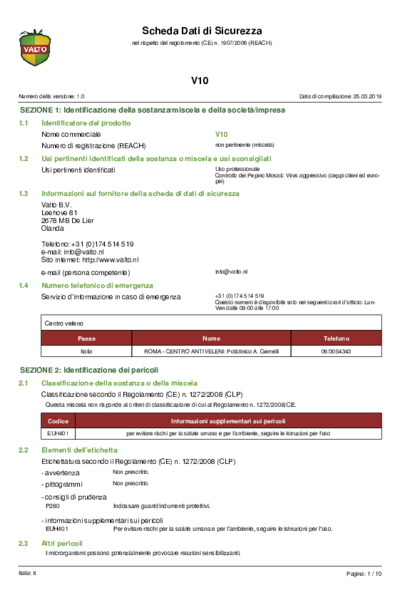 MSDS V10