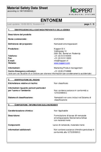 MSDS Entonem